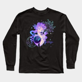 Virgo Astrology Horoscope Zodiac Birth Sign Gift for Women Long Sleeve T-Shirt